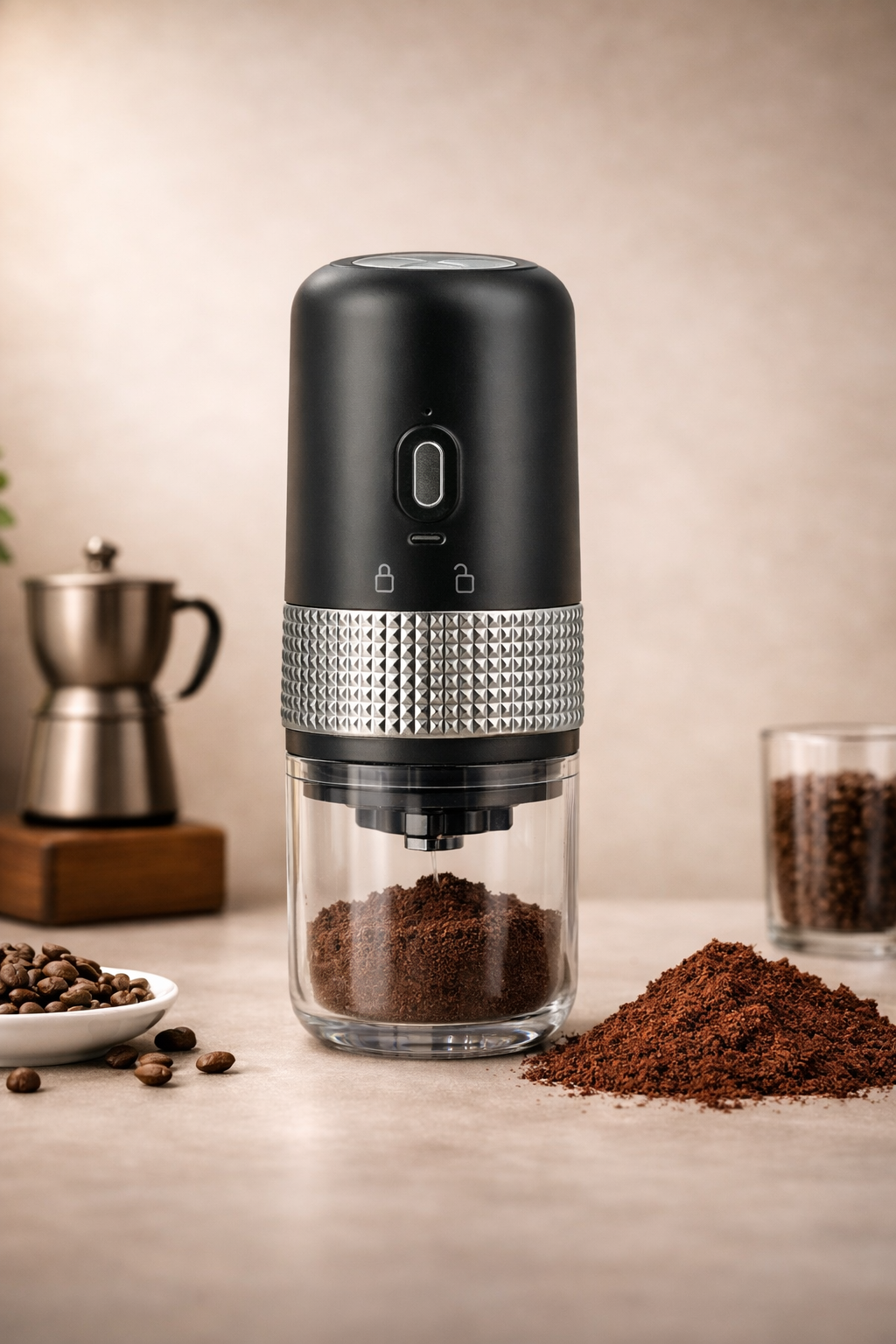 Molinillo de café portatil eléctrico